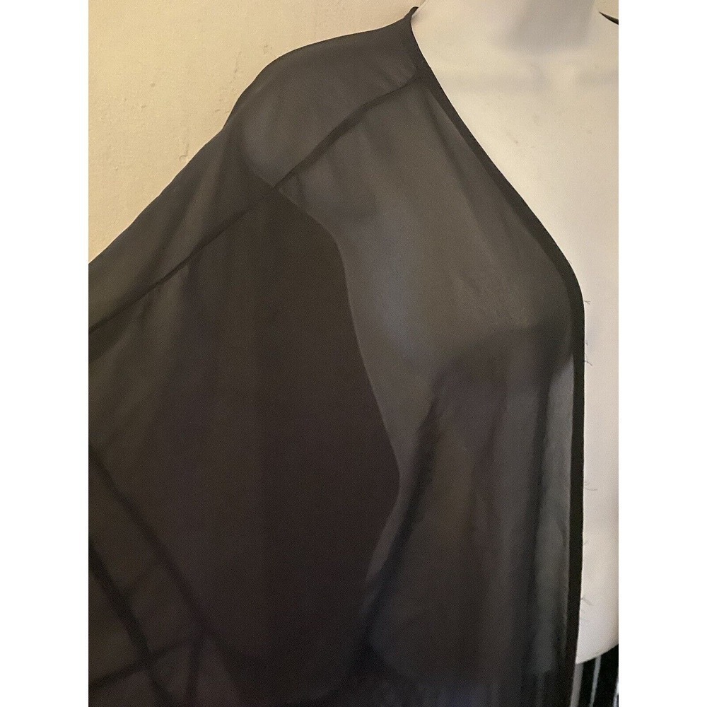 Alythea Sheer Top With Fringe Size M - Picture 2 of 5
